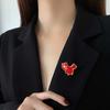 China Red Flag Map Shape Brooch National Day National Flag Brooch Pin Suits Sweater Badge Clothing Accessories