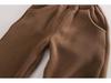 Boys' Fleece Hooded Jacket & Pants Set - Korean Style Winter Fashion