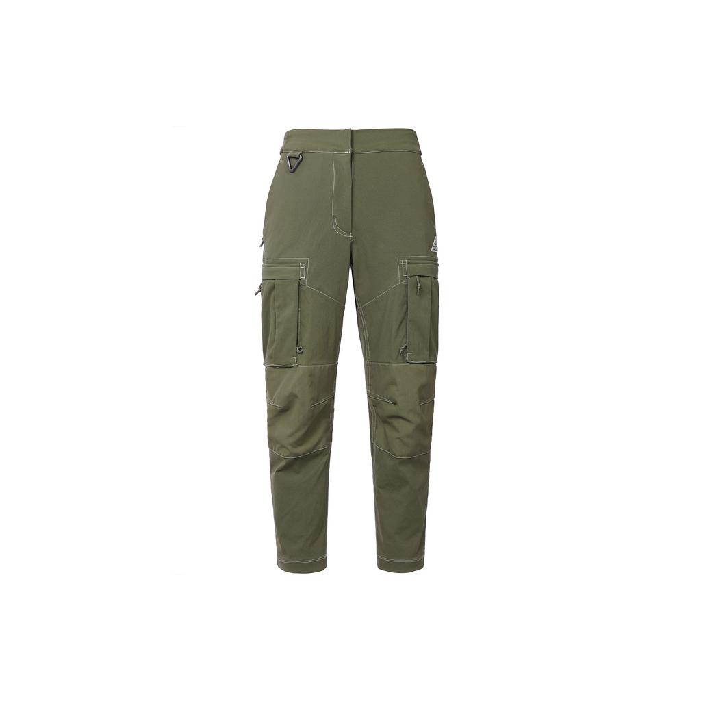 Nike Pantaloni Cargo da Donna ACG Series Smith Summit con Tasche Laterali Verde Oliva CV0618-222