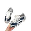 2025 Herbst neue Damen deutsche Trainingsschuhe modisch atmungsaktiv Mesh Farbabstimmung weiche Sohle lässige bequeme Sportschuhe kleine Brettschuhe
