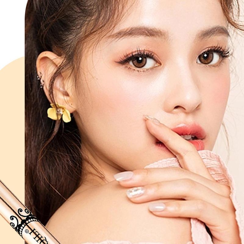 Soft Fine Eyeliner Pencil With Mirror Quick Dry Long Lasting Black Waterproof Korean Makeup Eyeliner Beauty Cosmetics Tool