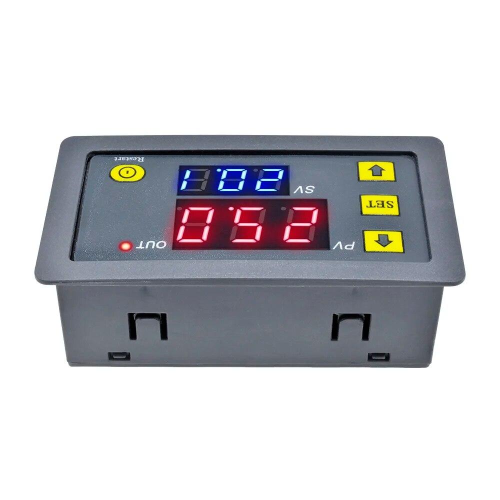 

T3231 AC110-20V DC12V digital delay relay LED display cycle timer control switch adjustable timing delay relay switch