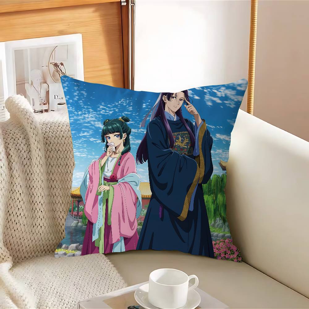 The A-Apothecary Anime Diaries Pillow Case Removable Washable Cushion Cover – All-Season Soft Linen