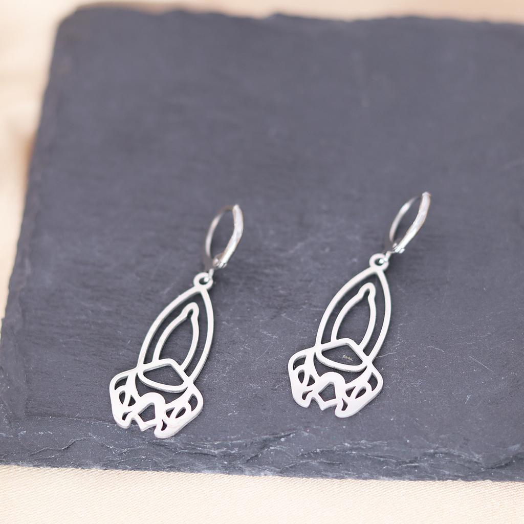 Kinitial Stainless Steel Gate To The Sky Raindrop Cloud Galaxy Solar System Ufo Ghost Earrings For Women Trendy Piercing Jewelry