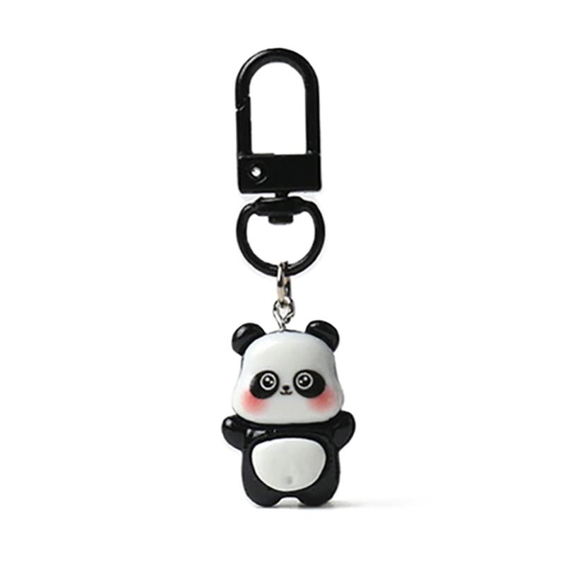 Lovely  Small Panda Animal Keychain Sweet Versatile Backpack Decoration Accessories Creative Simple Pendant Gifts
