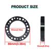 Neue Lenkradnabe 1/2 ZOLL Distanzstück Lenkradnaben-Boss-Kit Adapter Distanzstück 13mm 24 Loch Auto Lenkrad Adapterplatte