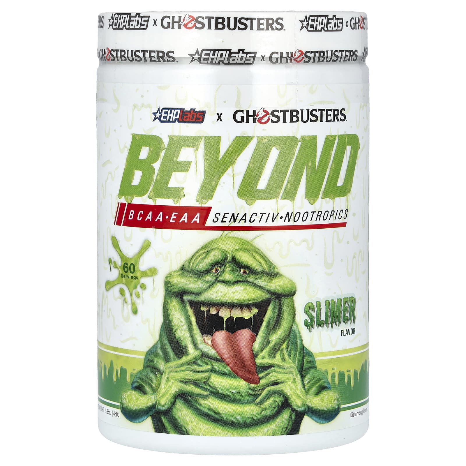 

EHPlabs, Ghostbusters, Vegan, BCAA + EAA, Slimer, 450g (15.86oz)