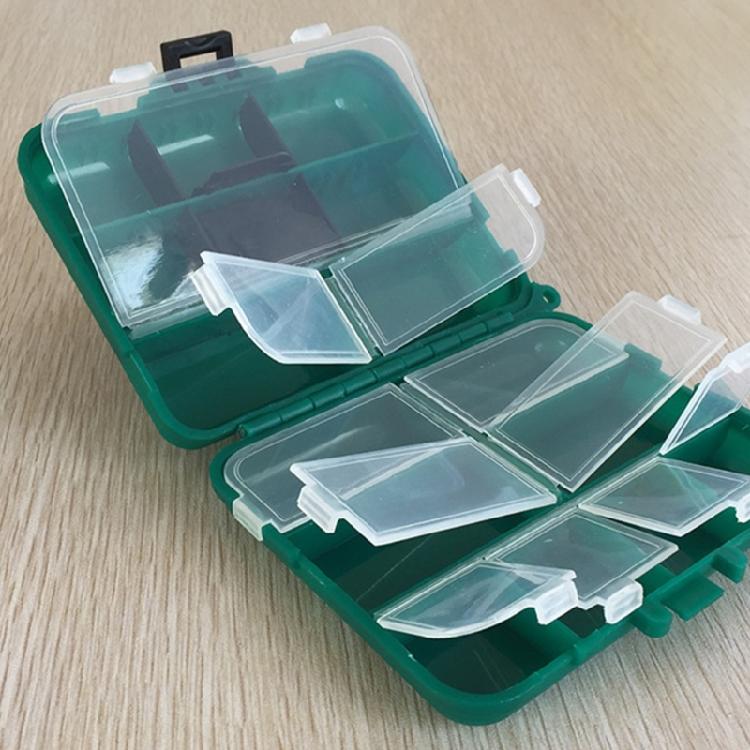 Adjustable Temperature Resistant Fishing Tool Organizers Double Layer Fishing Baits Storage Case with Secure Latches