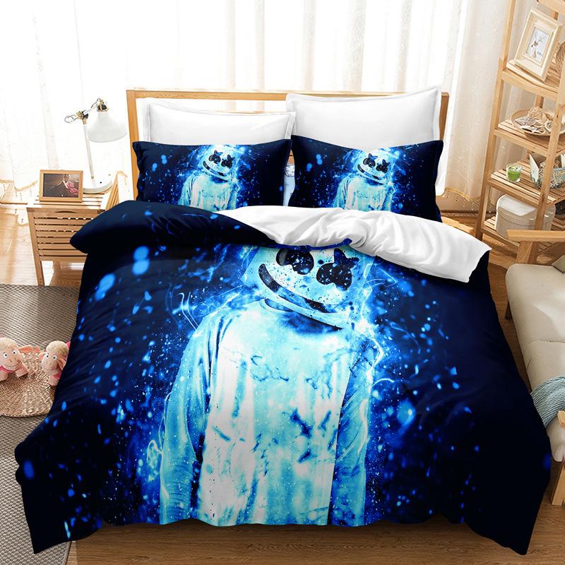 Three-Piece Bedding Digital Printing Kit Home Textile Quilt Cover
