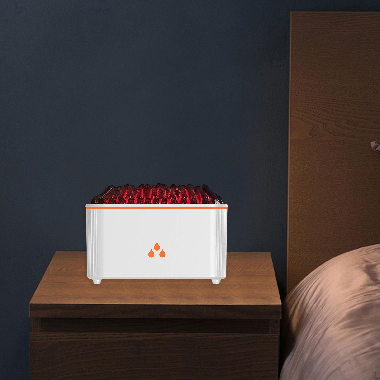 

Essential Oil Diffuser Aroma Realistic Affect Home Decor Ambient Night Light Fragrance білий