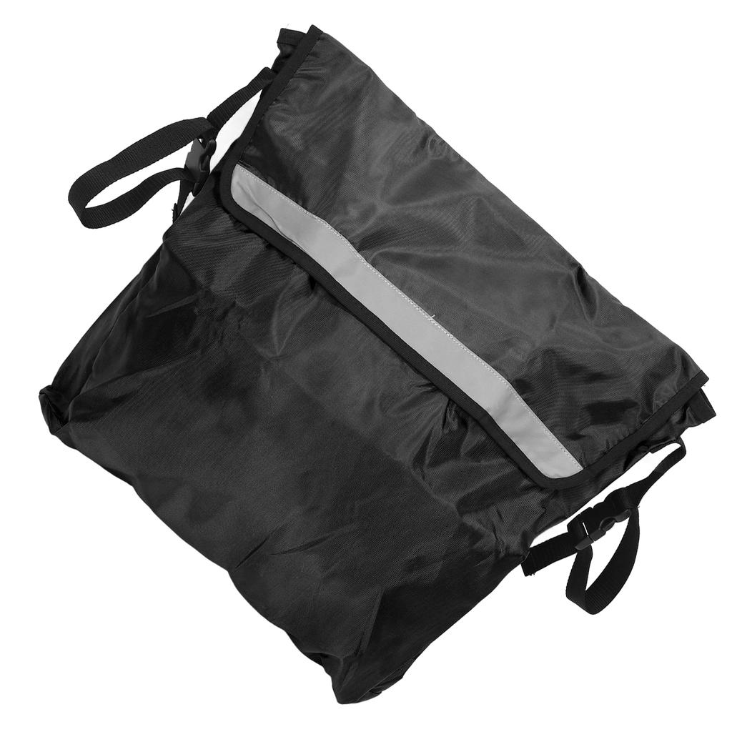 Wheelchair Bag Adjustable Shoulder Strap Waterproof Large Capacity Storage Wheelchair Carry Pack for Outdoor Black