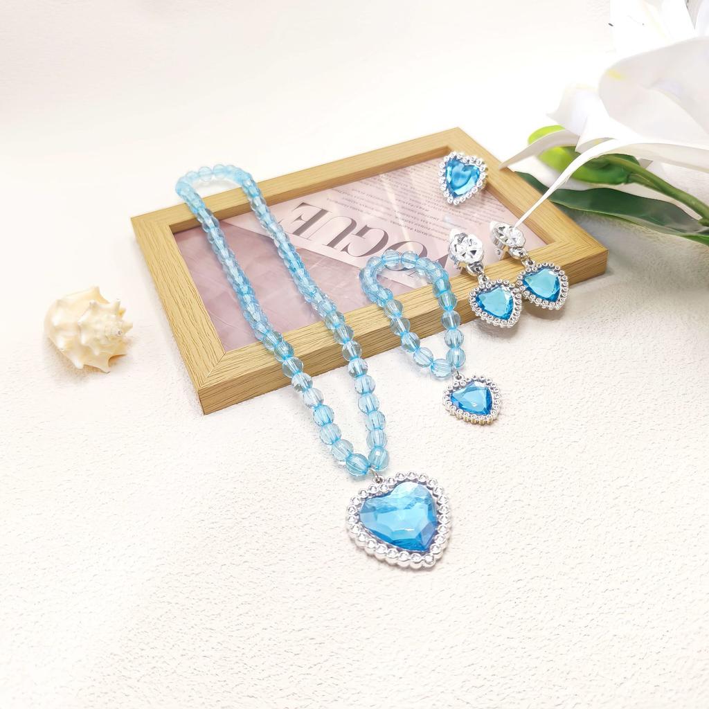 5 Pcs Children's Necklace Bracelet Set Necklace Girl Baby Accessories Children's Necklace Children's Accessories
