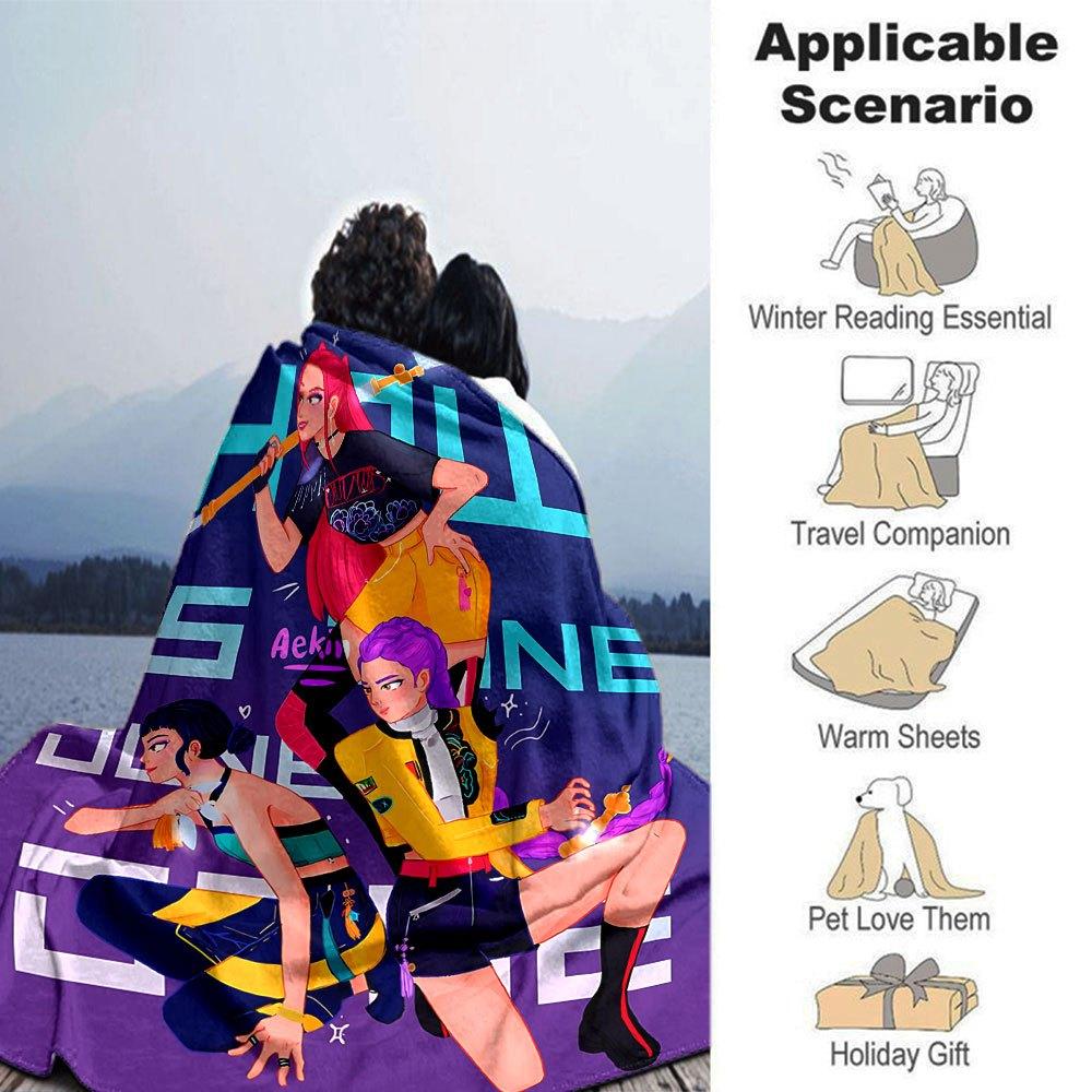 1pc hunter x (7) Blanket Soft Warm Throw for Home, Office, Travel All Season Cozy Bedding Gift, Office Cozy AccessoryB07