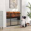 Dog Gate with 2 Extensions, Adjustable Width Up To 100 Cm and Automatic Closure, Black