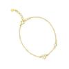 Love Design Heart-Shaped Bracelet: 14K Gold-Plated 925 Sterling Silver for Women, Simple and Versatile.