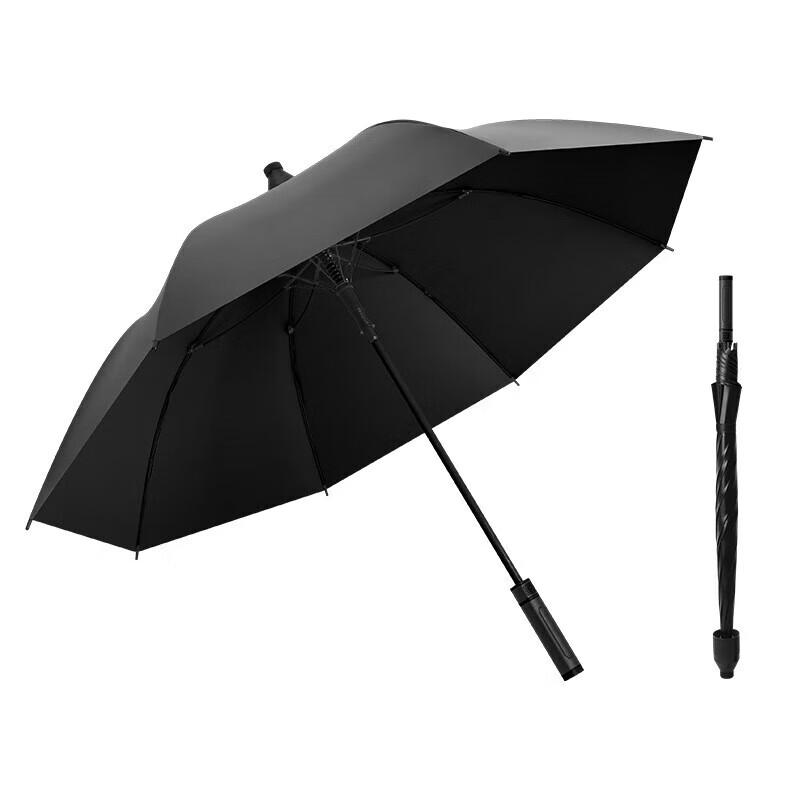 XuQing 8-Rib Automatic Straight Golf Umbrella with Waterproof Sleeve