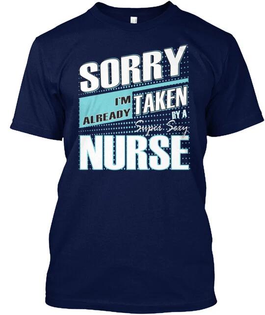 Nurse s Husband Boyfriend Gift T-Shirt Made in the USA Size S to 5XL XXL