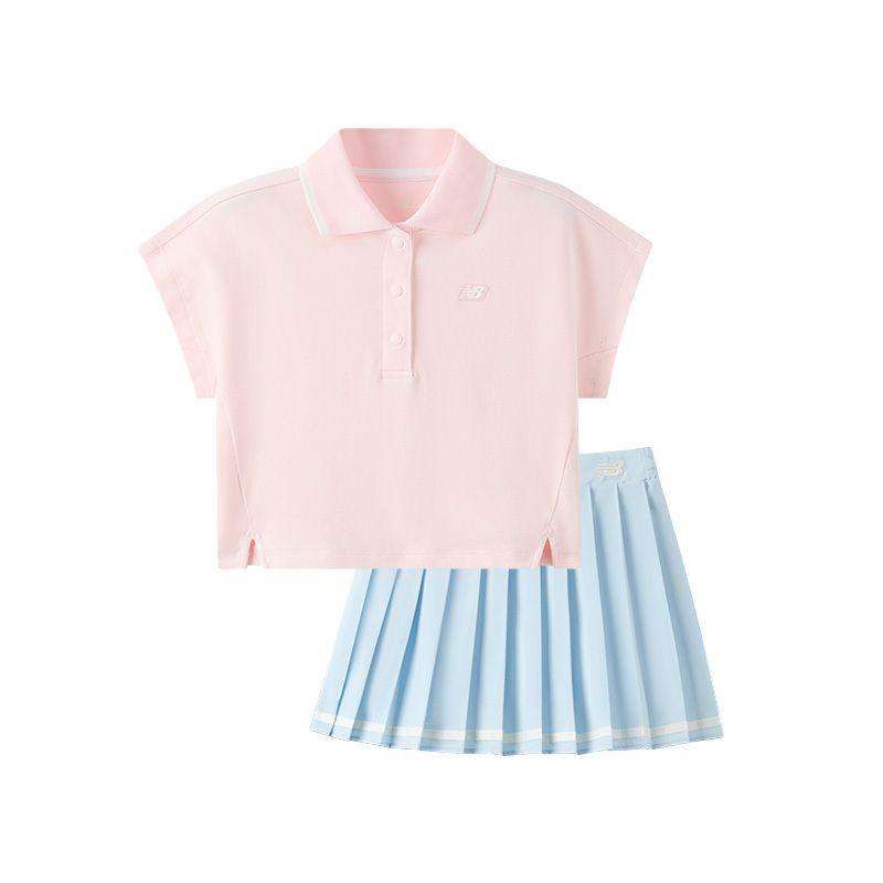 

Children Aged 3 7 Years Old New Balance Skirt Set NB 2 Piece Set 2SF23122-LPK 160