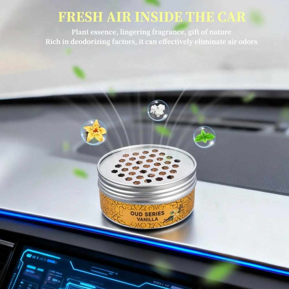 Car Solid Aromatherapy Air Freshener Long Lasting Auto Wood Blocks Perfume Car Deodorant Odor Remova Car Decoration