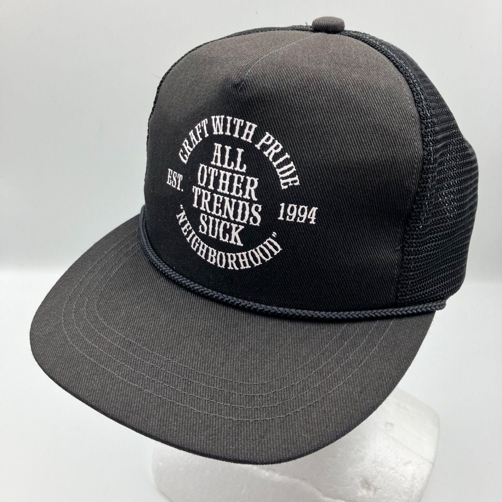 Used NEIGHBORHOOD Neighborhood Mesh Cap Hat CAP Logo Black Men s SU-38-4
