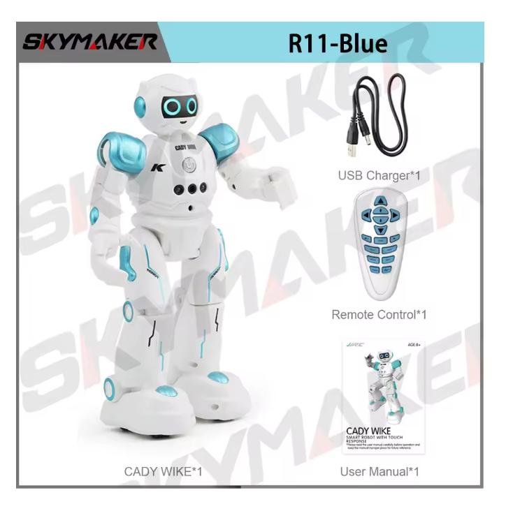 

JJRC R11 RC Robot CADY WIKE Gesture Sensing Touch Intelligent Programmable Walking Dancing Smart Robot Toy for Children Toys