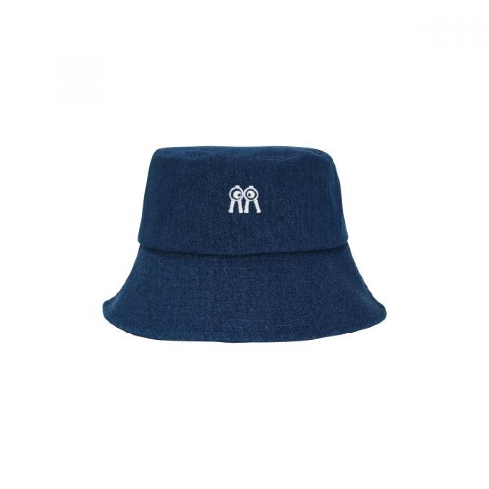 Rolling Rollie Bucket Hat Denim White Logo S(58CM)