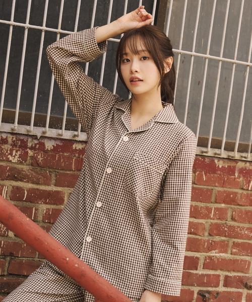 [BYC] Cotton Brushed Unisex Pajama Set [Shipped from Korea] 100% Authentic Brown - 100