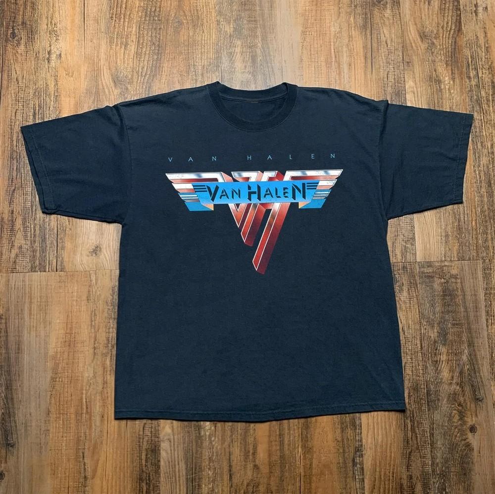 Van Halen Logo Rock Band Classic Black Unisex TShirt Full Size S3XL Unisex T-Shirt M