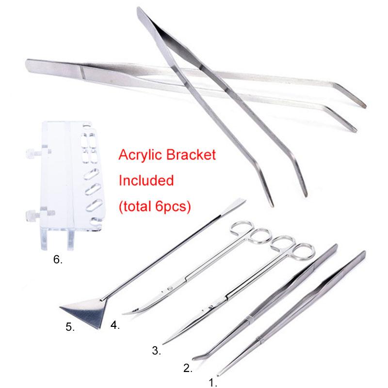 

Stainless Steel Aquarium Tank Tools Kit Fish Tanks Aquatic Plants Grass Scissor Tweezers Shovel Kit Aquarium Maintenance Tools серебряный
