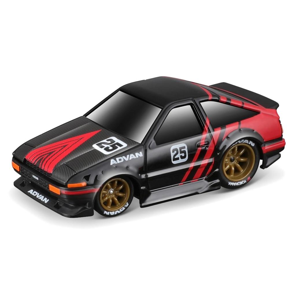 Maisto Muscle Machines Muscle Transporter Miniature Car Diecast Car Finished Product Toyota Trueno Sprinter 1/64 / (JDM Flatbed/1983 - Black/Red