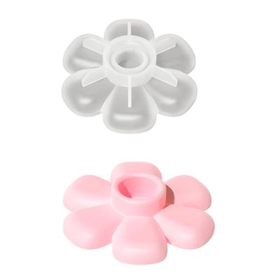 Multi Purpose Silicone Candle Holder Mold Featuring Flower Design Accessory For Tabletop Displays And Crafts