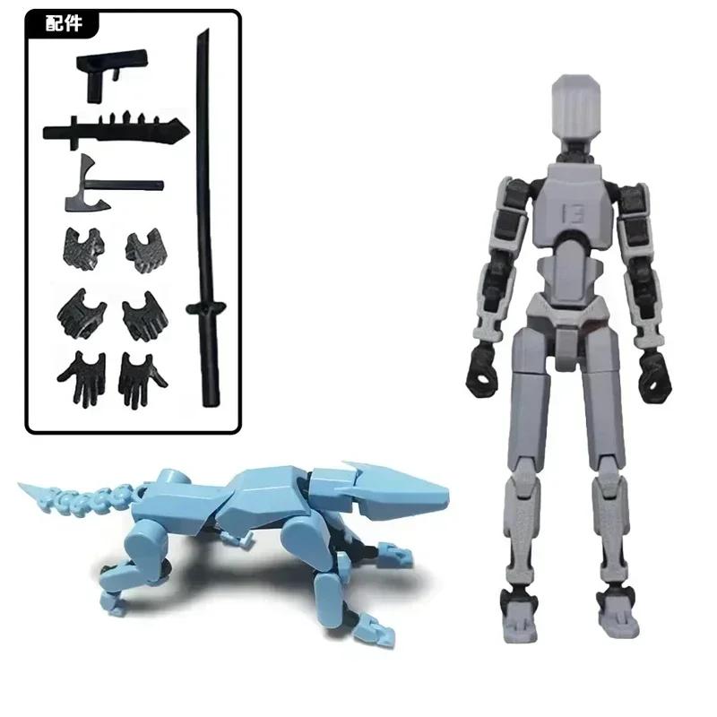 

2 ШТ. Фігурка з 13 шарнірами, рухомий манекен, іграшка для самостійної збірки, 3D-друкована фігурка, манекен для стоп-моушн анімації