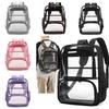 Pvc Clear School Backpack With Multiple Pockets Waterproof Design For Students