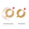 Women Hoop Earrings Hypoallergenic Stainless Steel Material Everyday Earrings