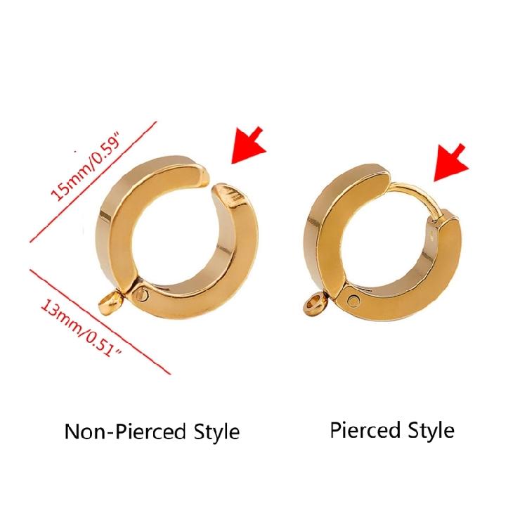 Women Hoop Earrings Hypoallergenic Stainless Steel Material Everyday Earrings