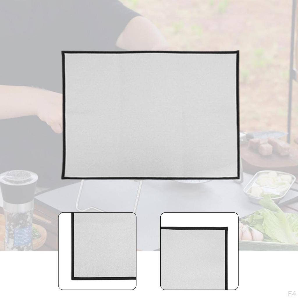 Fire Mat Fireproof Heat Insulated Under Grill Pad Fireplace Protector for Tabletop Outdoor
