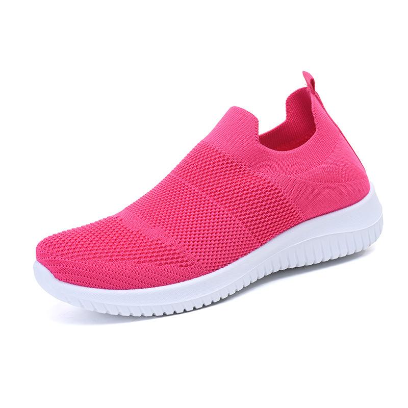 2025 Breathable Women Casual Shoes Lightweight Outdoor Male Walking Shoes Anti-slip Sneakers Slip on Flats Vulcanized Shoes