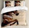 Domineering Galloping Horse Printed Duvet Cover Set 3D Luxury Bedding Set with Pillowcase Bedroom Quilt Covers Queen Size