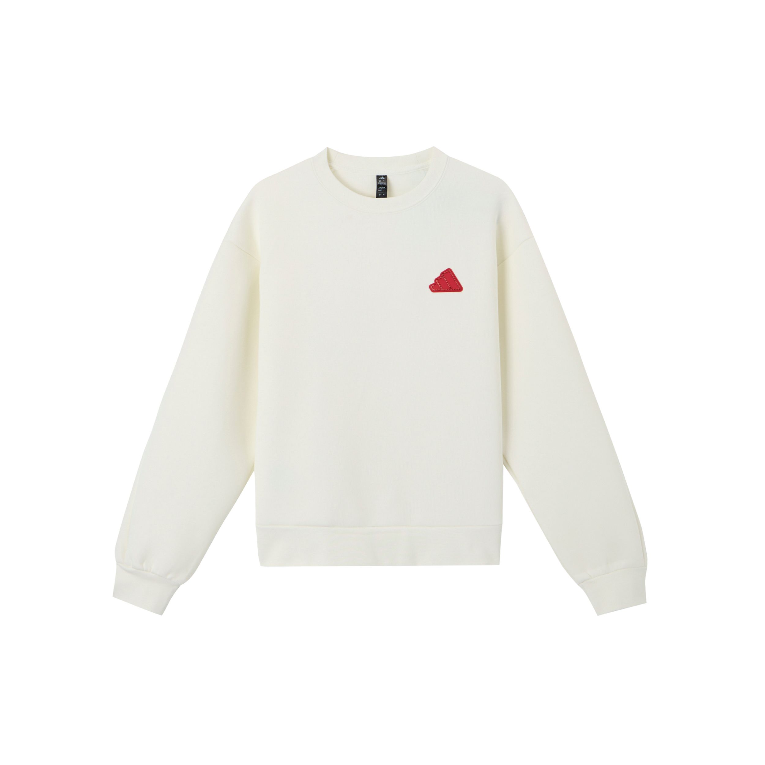 

Adidas Повседневная серия Двусторонний трикотажный пуловер с круглым вырезом Удобная толстовка Женская толстовка Han-Jade-White JZ1641 L