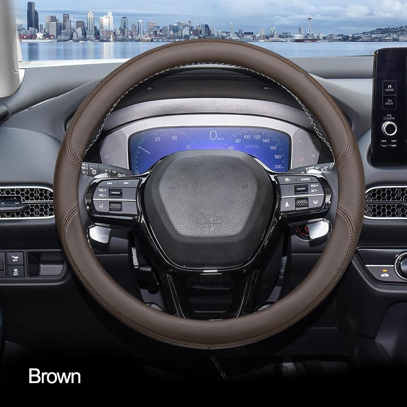 Car Steering Wheel Cover Wrap for Honda HR-V HRV 2026 2026 2026 Braid On Steering-Wheel Cover Holder Handbar Protector