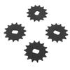4pcs Motor Sprocket 14 Teeth Steel High Strength Front Sprocket for 420 Chain Modification