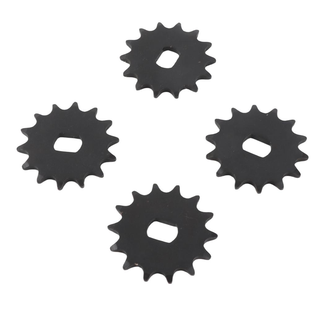 4pcs Motor Sprocket 14 Teeth Steel High Strength Front Sprocket for 420 Chain Modification