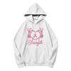 Unisex Bluza z Długim Rękawem z Nadrukiem i Kieszenią