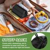 PATIKIL Set of 2 Stuff 13 x Storage Bag for Hot Black Bags, 25cm, Waterproof, Lightweight, Drawstring, Hiking, Fishing, Beach, Swimming, Springs,