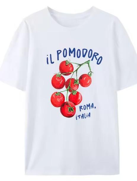 Letní novinka s potiskem Tričko Vhodné pro Unisex i Unisex Vyrobeno z čisté bavlny Módní a univerzální tričko
