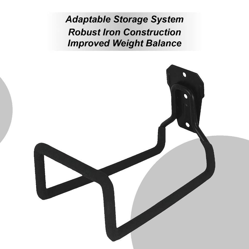 Iron Garden Hose Holder Rust-proof Metal Garage Wall Hooks for Air Hydraulic Hose