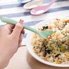 Wheat Straw Spoon 4pcs Wheat Straw Material, Safe and Non-toxic