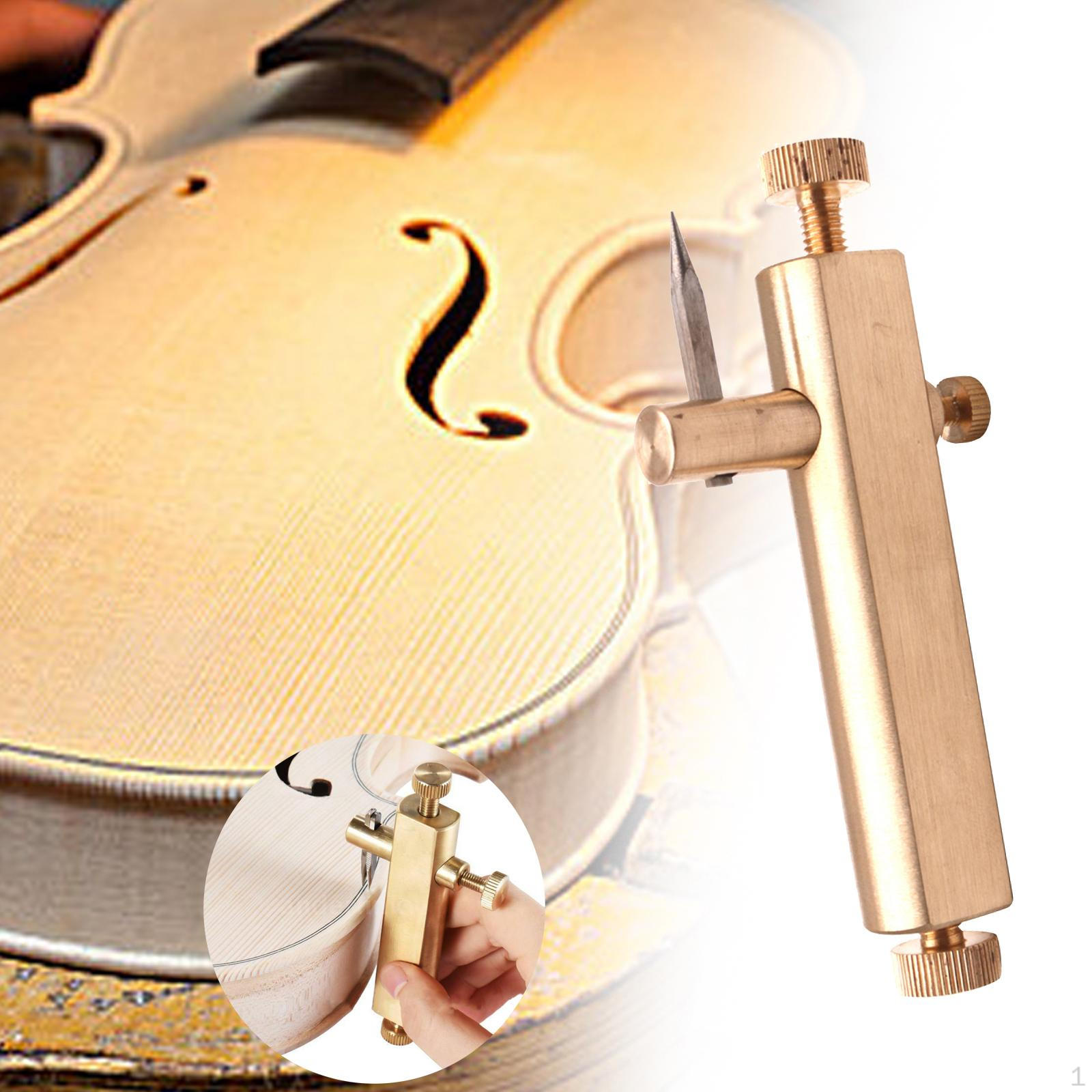 

Скрипка Purfling Groove Making Inlay Carver Регулируемый латунный край