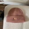 Women'S Dog Embroidered Knitted Beanie Thickened Winter Warm Hat Cold-Proof Fuzzy Lined Beanie For Women New