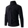 Men's Knit Sweater Neck Gaiter with Buttons, Loose Style for Autumn/Winter